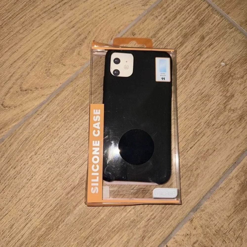 iPhone 11 Silicone Phone Case and Tempered Glass Screen Protector for iPhone